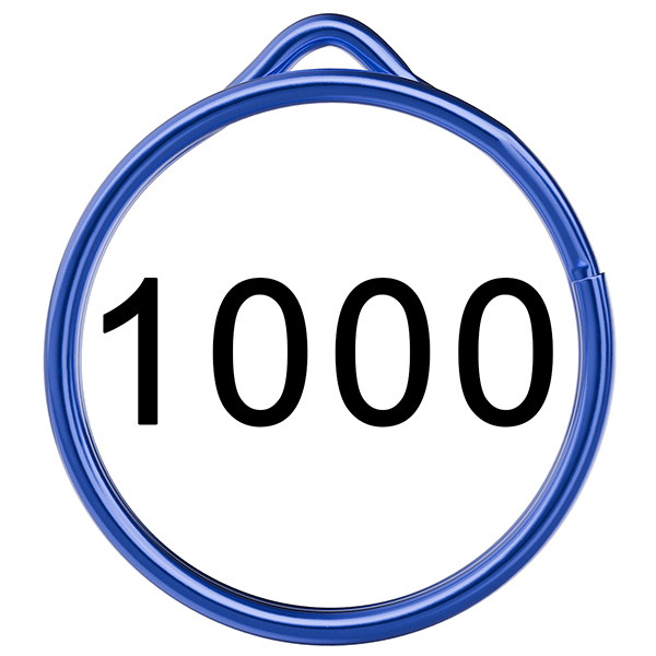 1000 Blue EzySplitz Rings