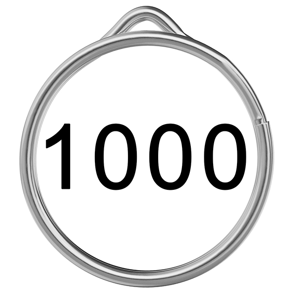 1000 Silver EzySplitz Rings